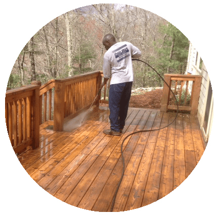 AC's Janitorial Service | Brevard, NC | pressure washing deck